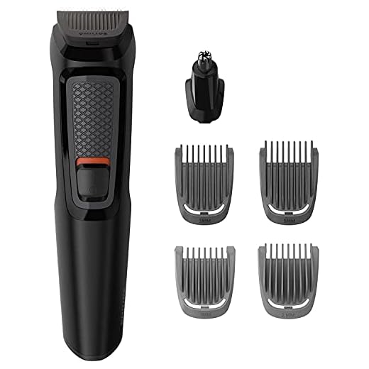 Philips 6 in 1 Barba Rakhyvel, Plast, Svart, 15 x 20 x 5 cm