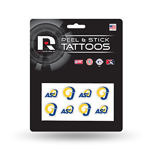 Rico Industries NCAA Angelo State Rams Face Tattoos, 8-Piece Set