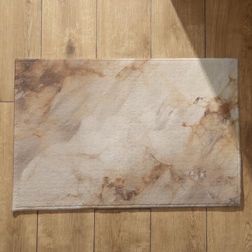 Grand tapis de sol paillasson extérieur au design effet marbre raffiné
