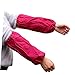 Cabilock 2Pairs Oilproof Oversleeve Protectors for Kitchen Cleaning Elastic Arm Sleeve Covers Rosy Kitchen Tool for Adults
