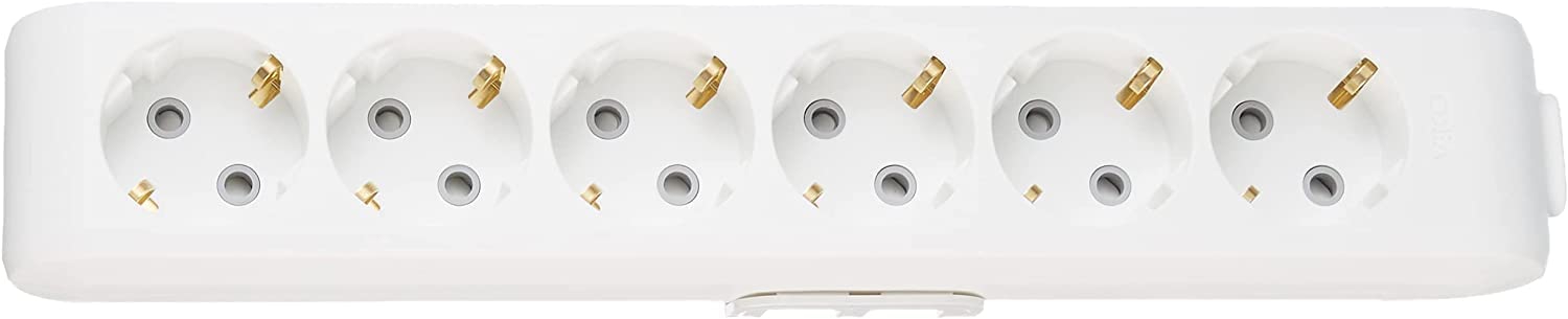 DIFA Pack VİKO Multi-Let 6lı Topraklı Ç.K Klemensli Priz, Beyaz