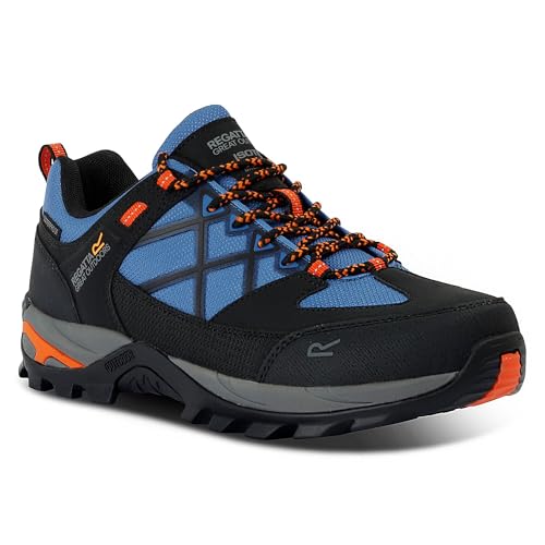 Regatta Mens Samaris III Low Walking Shoes (8) (Olympian Blue/Black/Tango)