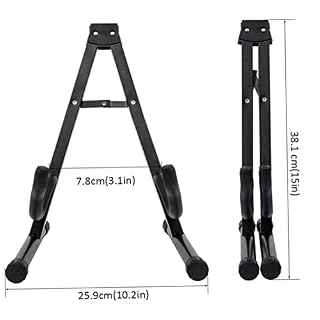 Stand de guitare universel pliant un cadre en fer noire portable portable réglable pour guitare basse acoustique… - Les Beatles, Paul McCartney, John Lennon, RIngo Starr, George Harrison Stand de guitare universel pliant un cadre en fer noire portable portable réglable pour guitare basse acoustique… – Image 4