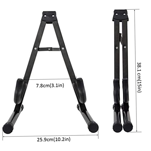 Stand de guitare universel pliant un cadre en fer noire portable portable réglable pour guitare basse acoustique… - Les Beatles, Paul McCartney, John Lennon, RIngo Starr, George Harrison Stand de guitare universel pliant un cadre en fer noire portable portable réglable pour guitare basse acoustique… – Image 5