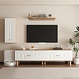 Wohnwand im modernen Stil mit Aufbewahrungssystem, dreiteilige Kombination...