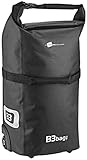b&w outdoor cases type 4000 Der Teleskopgriff verschwindet in einem Reißverschluss auf der Rückseite der Tasche und lässt sich somit einfach verstecken
