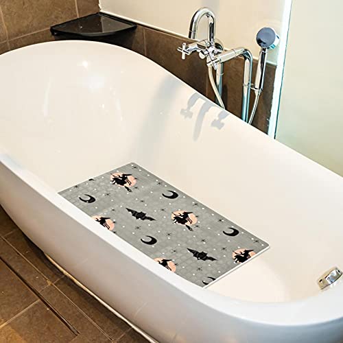 Alfombrilla de baño de bruja de Halloween con ventosas anticaídas 6