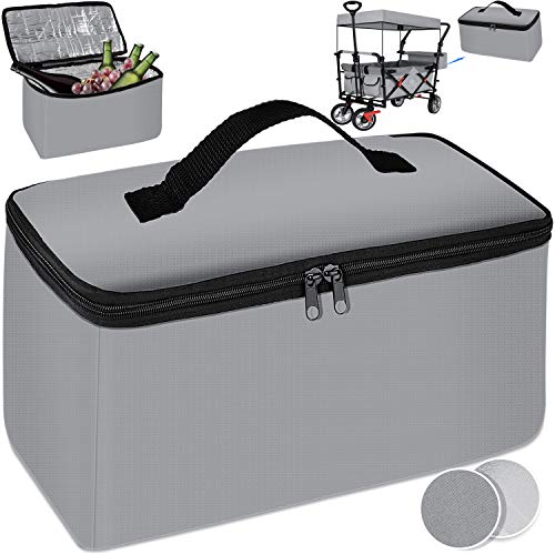 Preisvergleich Produktbild KESSER® Kühltasche (Zubehör passend für GT9000 Faltbarer Bollerwagen) faltbar Kühlbox Isoliertasche Thermotasche Picknicktasche Isoliert für Aufbewahrung von Wärme und Kälte Grau