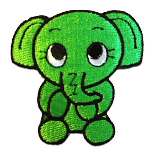 Catch the Patch Elefant Tier - (Größe: 5,9 x 6,3 cm) – Aufbügler & Applikationen in verschiedenen Größen – Ideal für Kleidung, Schulranzen, Jeans & Rucksäcke