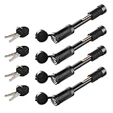 META Hardware Trailer Hitch Locks, Hitch Lock with 5/8'' Dia 3-1/2” Long Pin Fits 2" and 2-1/2" Rece