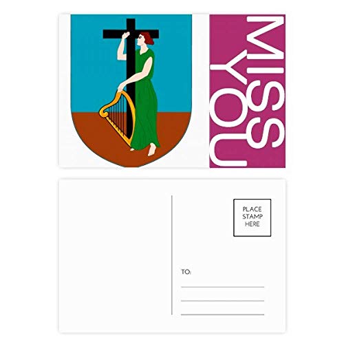 Carte postale Montserrat lot de 20 avec verso pré-imprimé pour un mailing facile