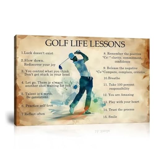 Vintage Inspirational Golf Artwork