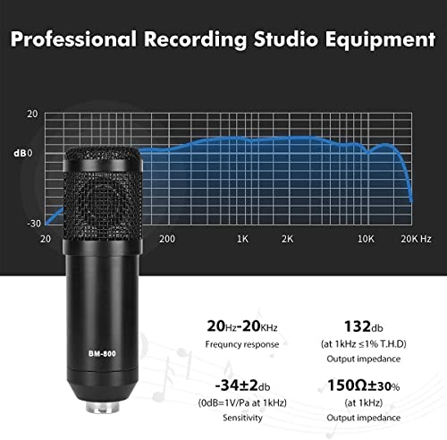Image of DIGIMORE DM Condenser XLR Microphone Set V8 Sound Card Mixer Amplifier Voice Changer Audio Interface | Singing Smule Live Streaming Podcast Broadcasting (3.5mm Mic + Sound Card) (Rose Gold)