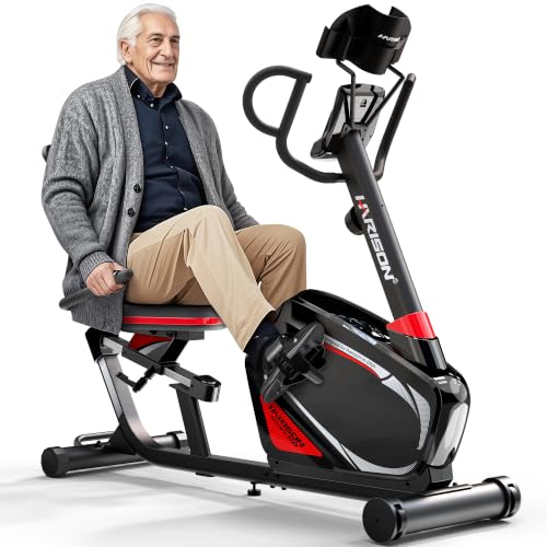 HARISON 400 LB Recumbent Exercise Bike for Seniors, 16-Level Magnetic