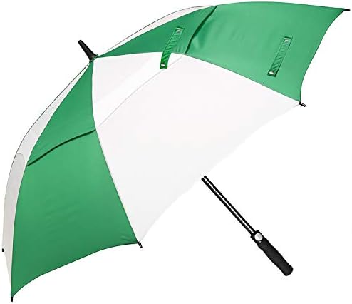 ABCCANOPY 62/68 Inch Large Golf Umbrella, Automatic Open Golf Umbrella, Double Canopy Oversize Umbrall For Man or Family Vented Windproof Waterproof Umbrella UPF 50+ Blocking UV 99.98%