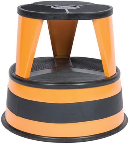 Kik-Step Two-Step Steel Step Stool, 14" high, 500lb Duty Rating, Orange