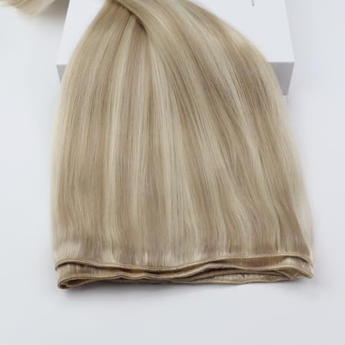 Image of Full Shine 24 Inch Invisible Weft Hair Extensions 130G Remy Human Hair