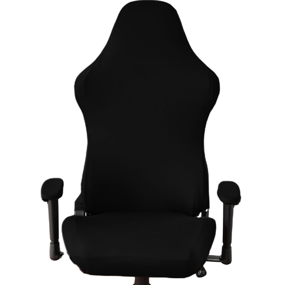 Funda para silla de ordenador HOMOCONO negra con reposabrazos de poliéster