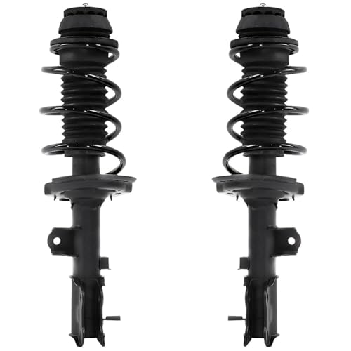 Image of Detroit Axle - Front Struts & Coil Springs Sway Bar Links Outer Tie Rods Lower Ball Joints Replacement for 2012-2017 Hyundai Accent - 8pc Set