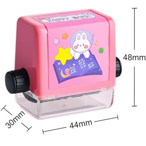 JIAMIAN Digitales Trainingssiegel, Doppelköpfiges Mathematiksiegel, Wiederverwendbares Mathematiksiegel, Passend Für Schulheimarbeit Im Mathematiktraining Der Kinder (Blau und Pink)