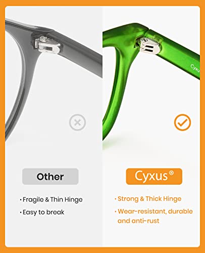 Cyxus Matte Dark Green Frame Glasses Computer Blue Light Filter Glasses For Men Women Uv Blocking Gaming Eyeglasses #TOP3