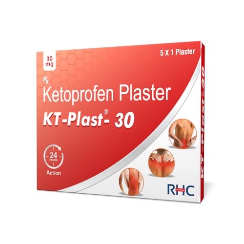 Image of Rusan KT-Plast 20mg Ketoprofen Transdermal Patch - Mild to Moderate Pain Relief | 5 Patches