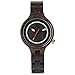 Produktbild HBODHBGS Vintage Wood Frauen-Uhr-einzigartiger runder Kreis Zifferblatt-Design Full Wood Armband Uhr Frau Mädchen-Quarz-Armbanduhr Ebony Wood