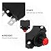 BETOOKY 10pcs Electric Circuit Breaker Overload Protector Manual Reset Switch Accessories for Motor Safety Button Circuit Reset Tool Home Maintenance