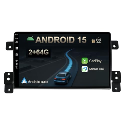【Compatibilità】 Questa autoradio include il telaio. Compatibile con Suzuki Grand Vitara 2004 2005 2006 2007 2008 2009 2010 2011 2012 2013 2014 2015. Si prega di controllare il modello dell'auto e la console centrale del veicolo prima dell'acquisto.