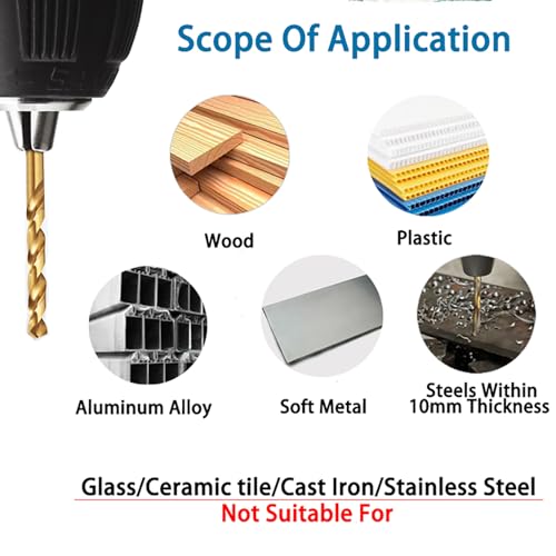 Jfogo JF-TDM 60Pcs Mini Titanium Twist Drill Bit Set thumb #4