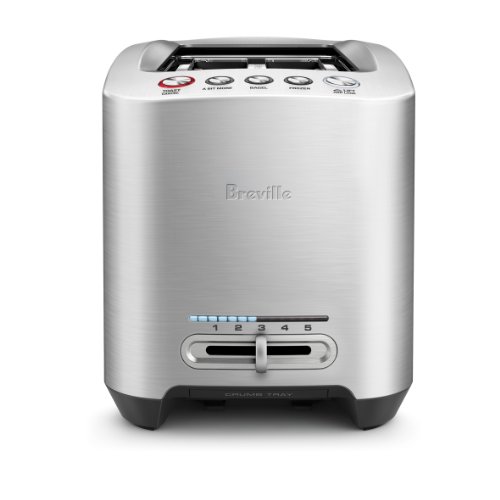Breville BTA830XL Die-Cast Long Slot Smart Toaster, 4 Slice, Brushed Stainless Steel