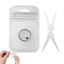 Ring-Shaped Cat Eye Magnet for Nails,Strong Nail Magnet Tool,Y & Rin-gMagnetWide Beam,Heart,French, Mini Round Strong Nail Magnet French Tip Tool for Home Salon DIY Manicure 1 Set