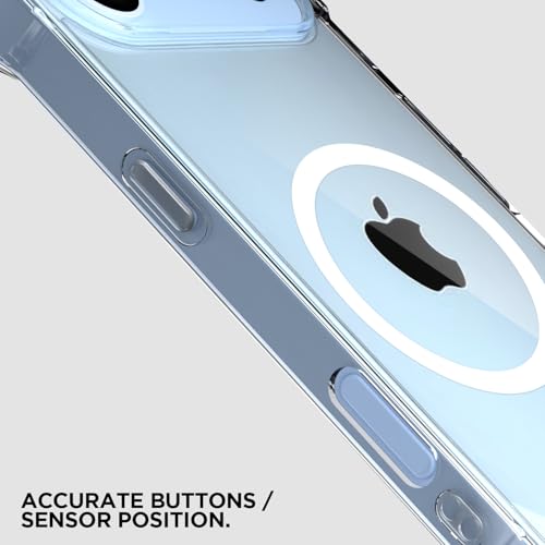Image of Pikkme Back Cover for iPhone 17 Air Mag-Safe Shockproof PC + TPU Protective Case Magnetic Support Bumper Case (Transparent Mag-Safe)