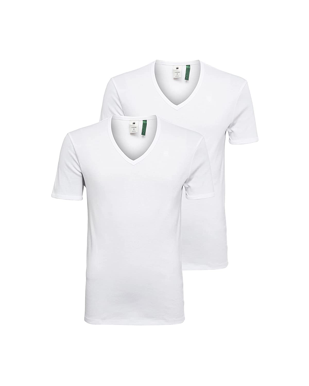 G-STARMen's Base V T Ss 2-Pack T-Shirt, Gray, S