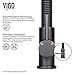 VIGO Edison 19'' H Single Handle Pull-Down Sprayer Kitchen Faucet in Matte Black-VG02001MB