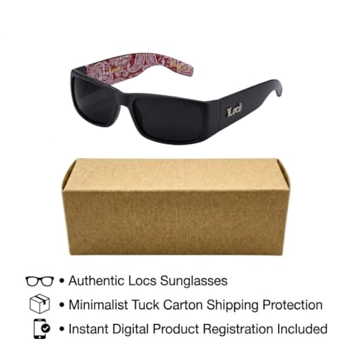Image of Locs Mens Hardcore Gangster Sunglasses Bandana Print