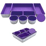 Teeo Felt Drawer Organizer Container Caddy Jewelry Tray Makeup Storage Organizers Home Office Desk...