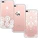 Produktbild blossom01 [3 Stück] iPhone 7 Plus Hülle, iPhone 8 Plus Hülle, Cute Funny Kreative Cartoon Transparent Silikon Bumper für iPhone 7 Plus / 8 Plus - Löwenzahn & Panda & Mandala