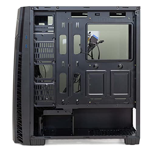 Boîtier ordinateur gamer pour éviter la surchauffe avec 3 ventilateurs RVB et télécommande - 4