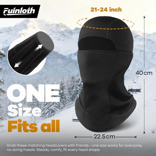 Fuinloth Ski Mask Balaclava Pro, Cold Weather Windproof Thermal Shiesty Motorcycle for Men/Women Classic Blue - Thumbnail 5