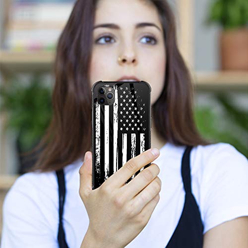Flag Case Compatible With Iphone 11 Pro Max,Black And White Flag Design For Men,Non-Slip +Shockproof Rugged Tpu Protective Case For Iphone 11 Pro Max 6.7-Inch Flag #TOP6