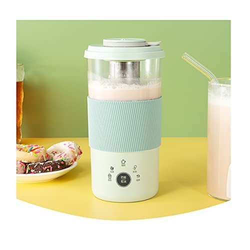 ミルクティーメーカー DIY Milk Tea Coffee Maker 電動ミルク泡立て器 ミルクフォーマー 多機能携帯用ミルクティーマシンミルク電動泡立て器 ミルクフローサー ???拌杯花式??杯電気 マグカップ かき混ぜ 丸洗い (緑です,190*8