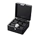 Produktbild SMEJS Uhren-Box-Watch Organizer, 6 Slot-Uhr-Kasten-Leder-Uhr-Speicher-Fall, Geburtstag Vatertag Geschenke for Männer und Frauen (Color : Black)