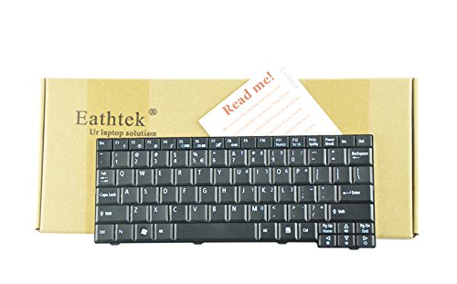 LotFancy® New Black keyboard for Acer Aspire One AO 531h P531h A110 ZG8 ZG5 KAV10 KAV60 AOA150 AOD150 AOD250 ; eMachines eM-250 ; KB.10100.0BW KB.10100.0BL KB.10100.0WW KB.10100.0WL AEZG5R00010 9J.N9482.01D 9JN9482.K01 AENN1U00010 AEZG5R00020 9J.N9482.21D MP-08B43U4-698 PK1306F0200 9J.N9482.E1D AEZG5R00200 Laptop / Notebook US Layout