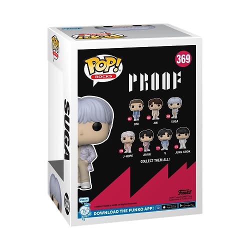 Funko Pop! Rocks: BTS - Suga - Figurine en Vinyle à Collectionner - Idée de Cadeau - Produits Officiels - Jouets pour Les Enfants et Adultes - Music Fans - Modèle de Figurine pour Les Collectionneurs