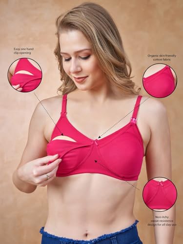 Image of Cotton Nursing Bra | Non-Padded | Full Coverage