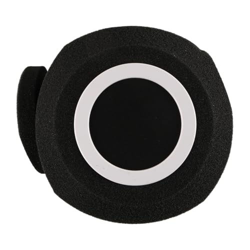 Ieron Filtro antipop para Parabrisas de Espuma con Bola de Aislamiento para micrófono Compatible con MV7X, MV7+, ATH AT2035, Cubierta de Espuma antipop para grabación en Estudio y transmisión (Negro)