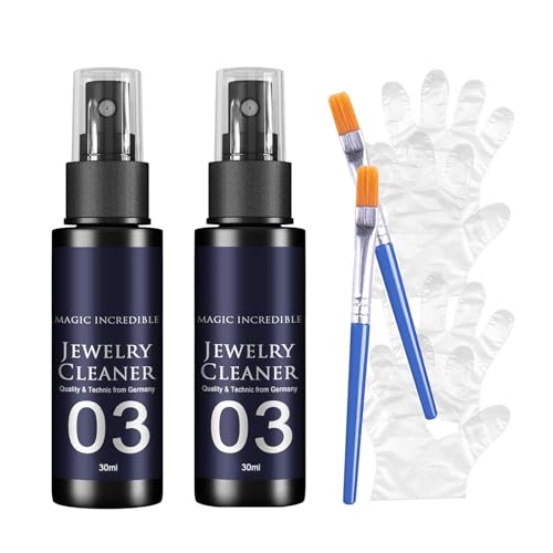 Jalegoel 2-PACK Jewelry Cleaner Solution â€“ Professional Gold, Silver, Diamond & Brass Polish Kit with Anti-Oxidation Protection | Quick Decontamination & Brightening | Portable & Easy to Use