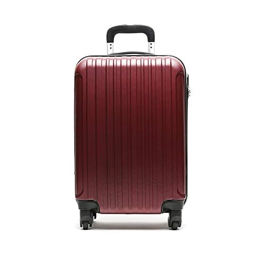 Misako Maleta Pequeña Luisa | Equipaje de Mano, Maleta Pequeña para la Cabina del Avión, Color Burdeos, 56x34x20 CM - 36L - 2,3 KG