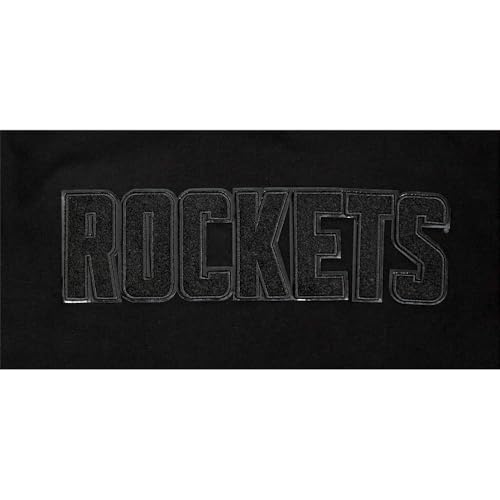 Pro Standard Big Boys NBA Houston Rockets Classic Triple Black Short Sleeve Tee Black M by Pro Standard - Used condition - Image 4